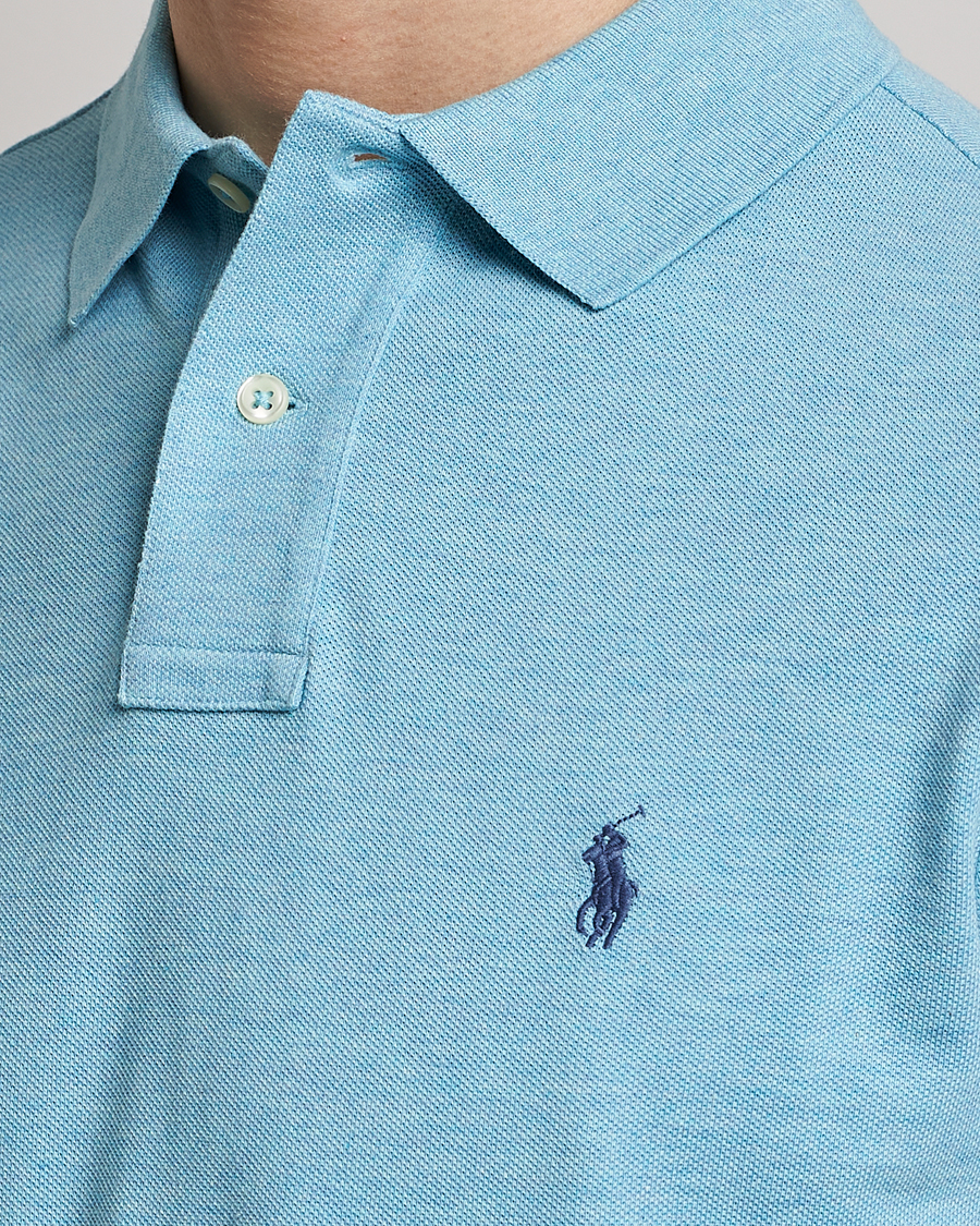 Hombres | Polos | Polo Ralph Lauren | Custom Slim Fit Polo Watchhill Blue Heather