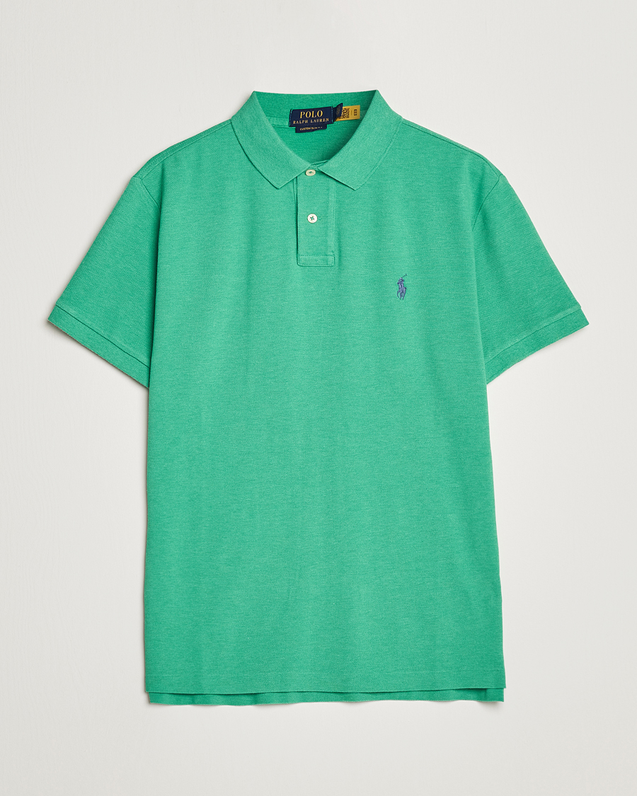 Hombres | Polos | Polo Ralph Lauren | Custom Slim Fit Polo Palm Green Heather