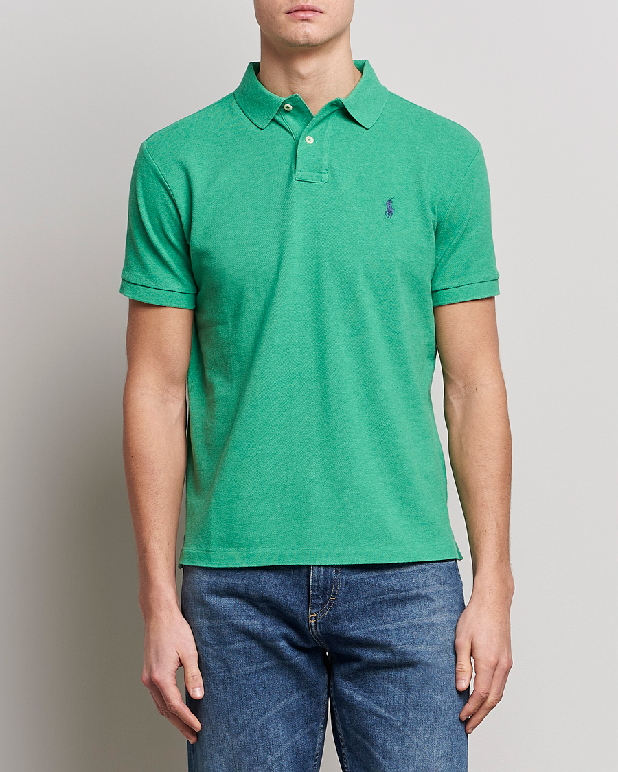 Hombres | Polos | Polo Ralph Lauren | Custom Slim Fit Polo Palm Green Heather
