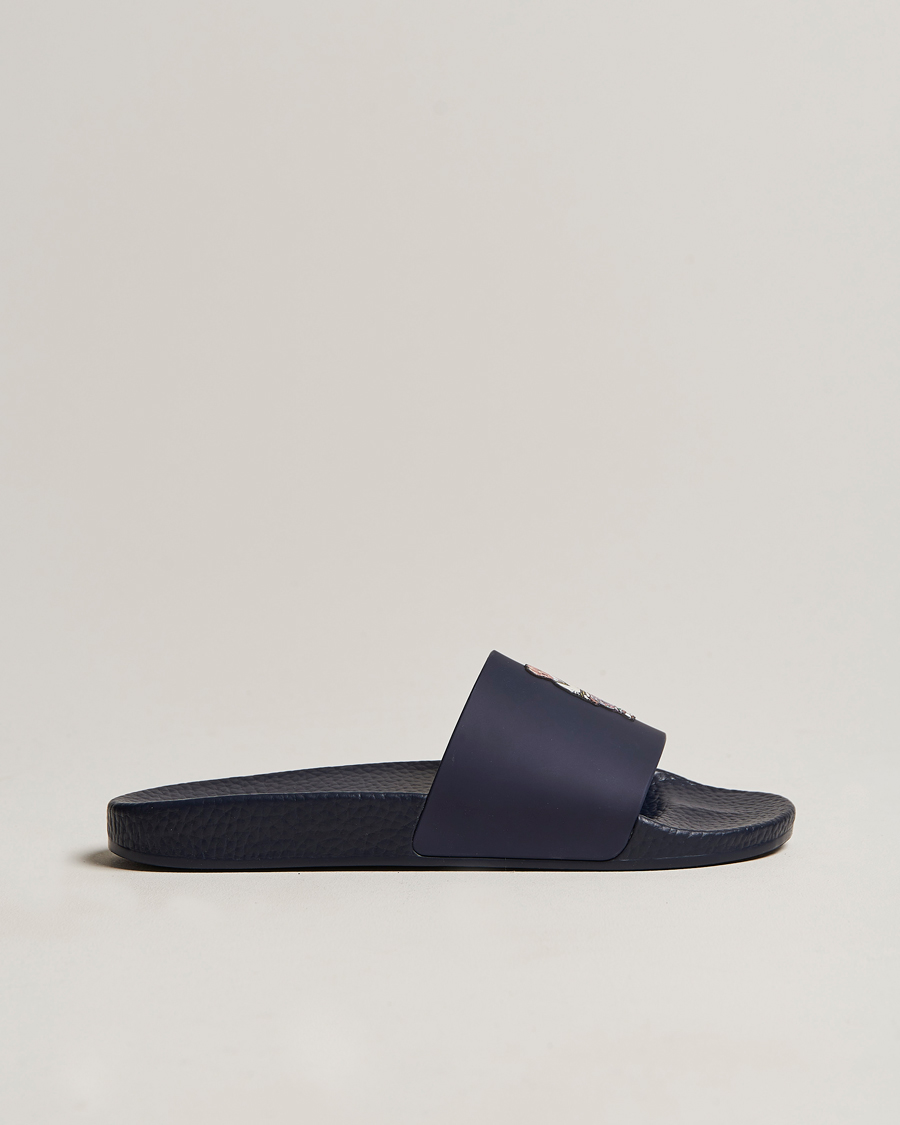 Hombres | Polo Ralph Lauren Bear Slides Navy | Polo Ralph Lauren | Bear Slides Navy
