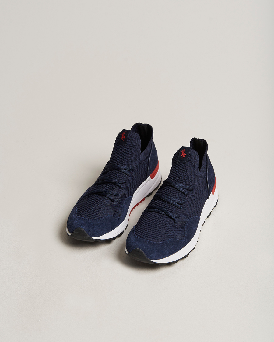 Hombres | Polo Ralph Lauren Trackstr 200 Running Sneaker Hunter Navy | Polo Ralph Lauren | Trackstr 200 Running Sneaker Hunter Navy