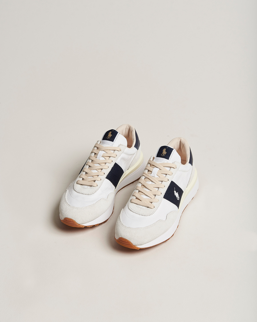 Hombres | Zapatos de ante | Polo Ralph Lauren | Train 89 Running Sneaker White/Hunter Navy