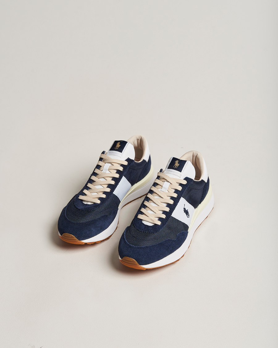 Hombres | Zapatos de ante | Polo Ralph Lauren | Train 89 Running Sneaker Hunter Navy/White