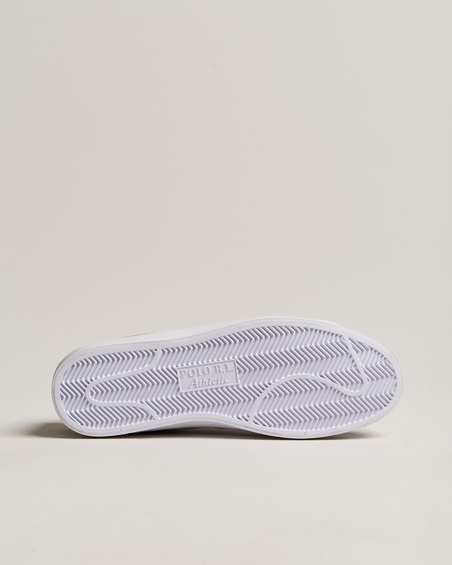 Hombres | Longwood Suede Sneaker Straw Khaki | Polo Ralph Lauren | Longwood Suede Sneaker Straw Khaki