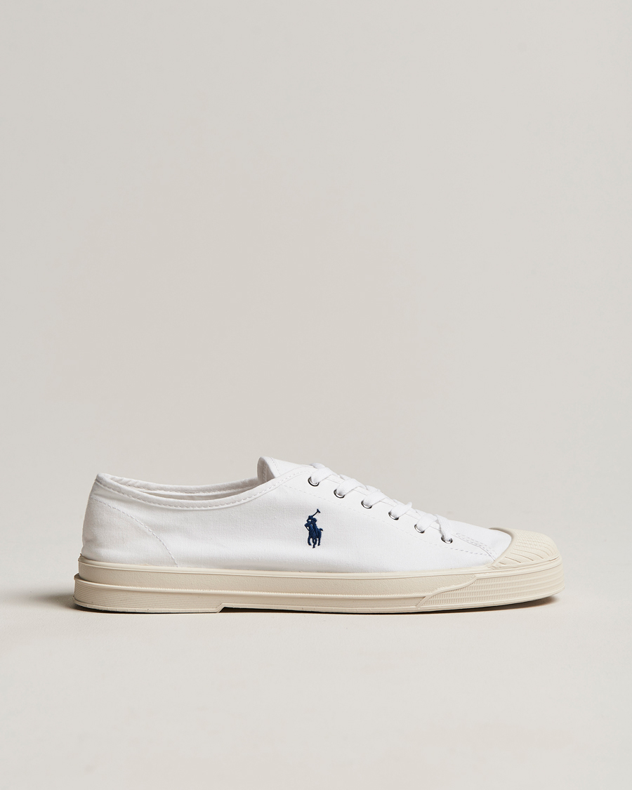 Hombres | Polo Ralph Lauren Paloma Canvas Sneaker White/Navy | Polo Ralph Lauren | Paloma Canvas Sneaker White/Navy