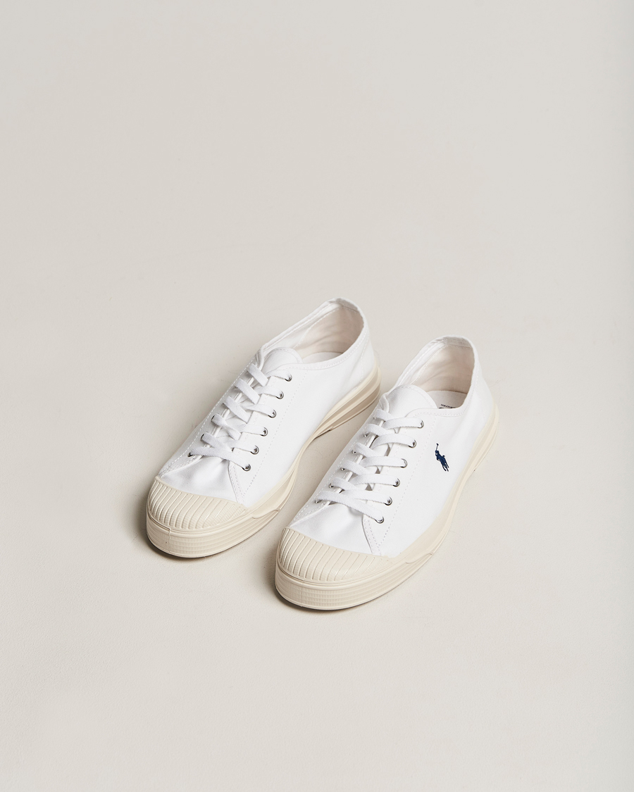 Hombres | Polo Ralph Lauren Paloma Canvas Sneaker White/Navy | Polo Ralph Lauren | Paloma Canvas Sneaker White/Navy
