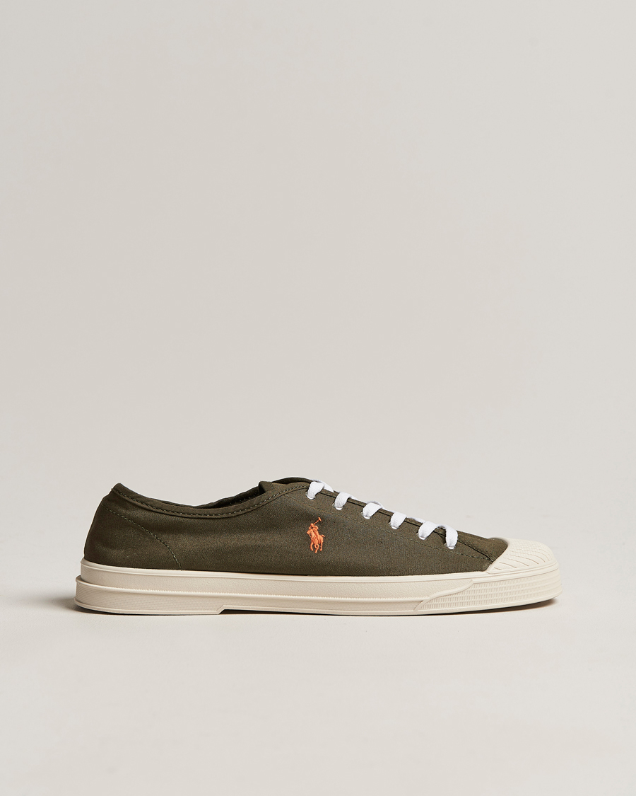 Hombres | Paloma Canvas Sneaker Canopy Olive/Orange | Polo Ralph Lauren | Paloma Canvas Sneaker Canopy Olive/Orange