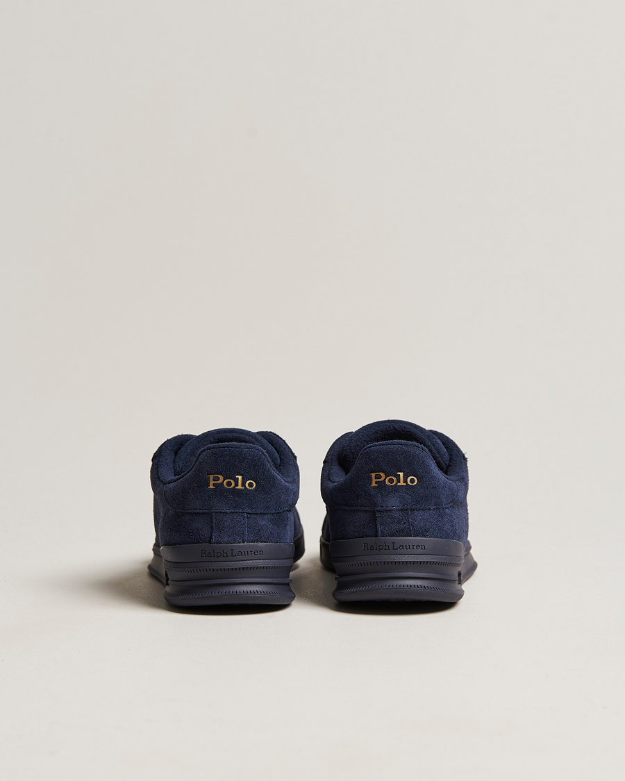 Hombres | Polo Ralph Lauren Heritage Court Suede Sneaker Hunter Navy | Polo Ralph Lauren | Heritage Court Suede Sneaker Hunter Navy