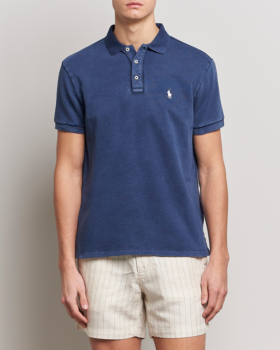 Hombres | Polos | Polo Ralph Lauren | Custom Fit Spa Terry Polo Newport Navy