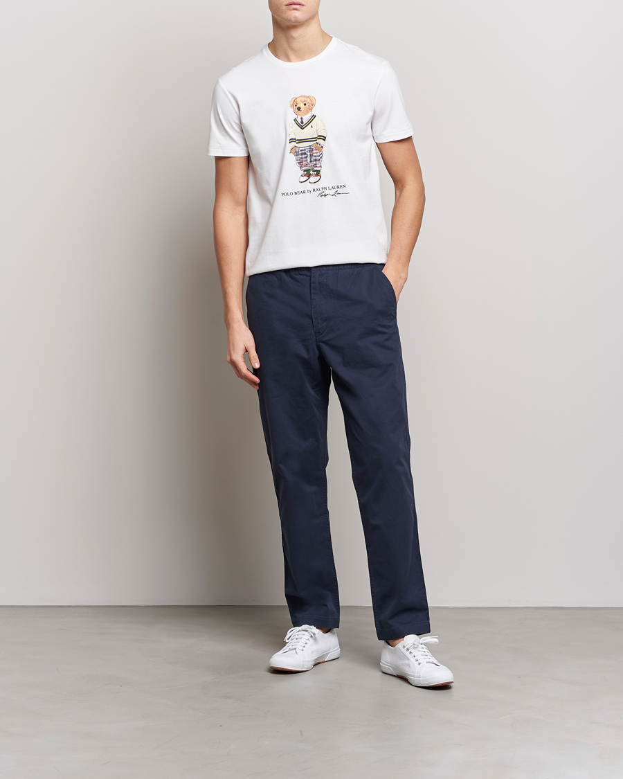 Hombres | Camisetas | Polo Ralph Lauren | Printed Heritage Bear Crew Neck T-Shirt White