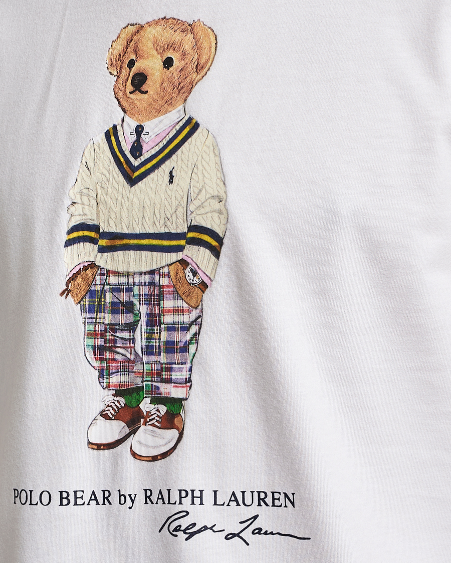 Hombres | Camisetas | Polo Ralph Lauren | Printed Heritage Bear Crew Neck T-Shirt White