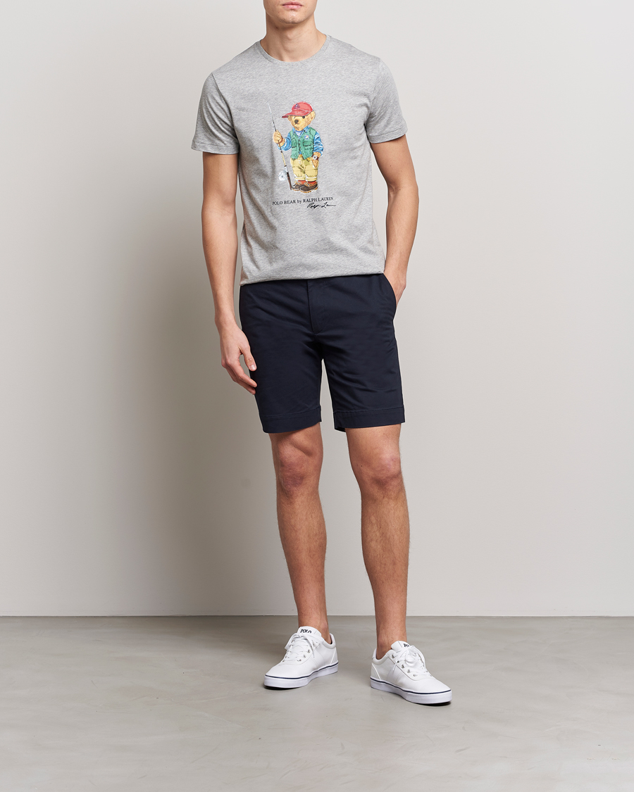 Hombres | Camisetas | Polo Ralph Lauren | Printed Heritage Bear Crew Neck T-Shirt Andover Heather