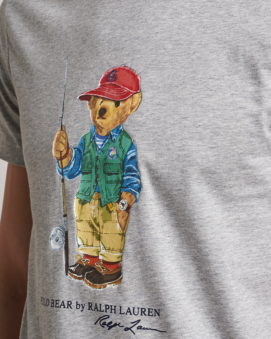 Hombres | Camisetas | Polo Ralph Lauren | Printed Heritage Bear Crew Neck T-Shirt Andover Heather