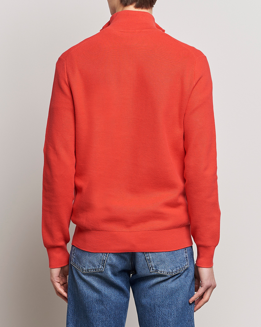 Hombres | Jerséis y prendas de punto | Polo Ralph Lauren | Textured Half-Zip Red Reef