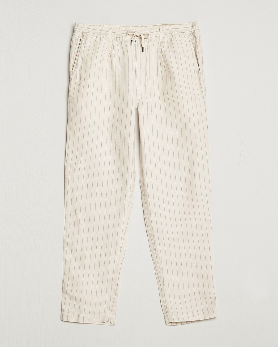 Hombres | Pantalones | Polo Ralph Lauren | Prepster Linen/Tencel Pinstripe Trousers Andover Cream