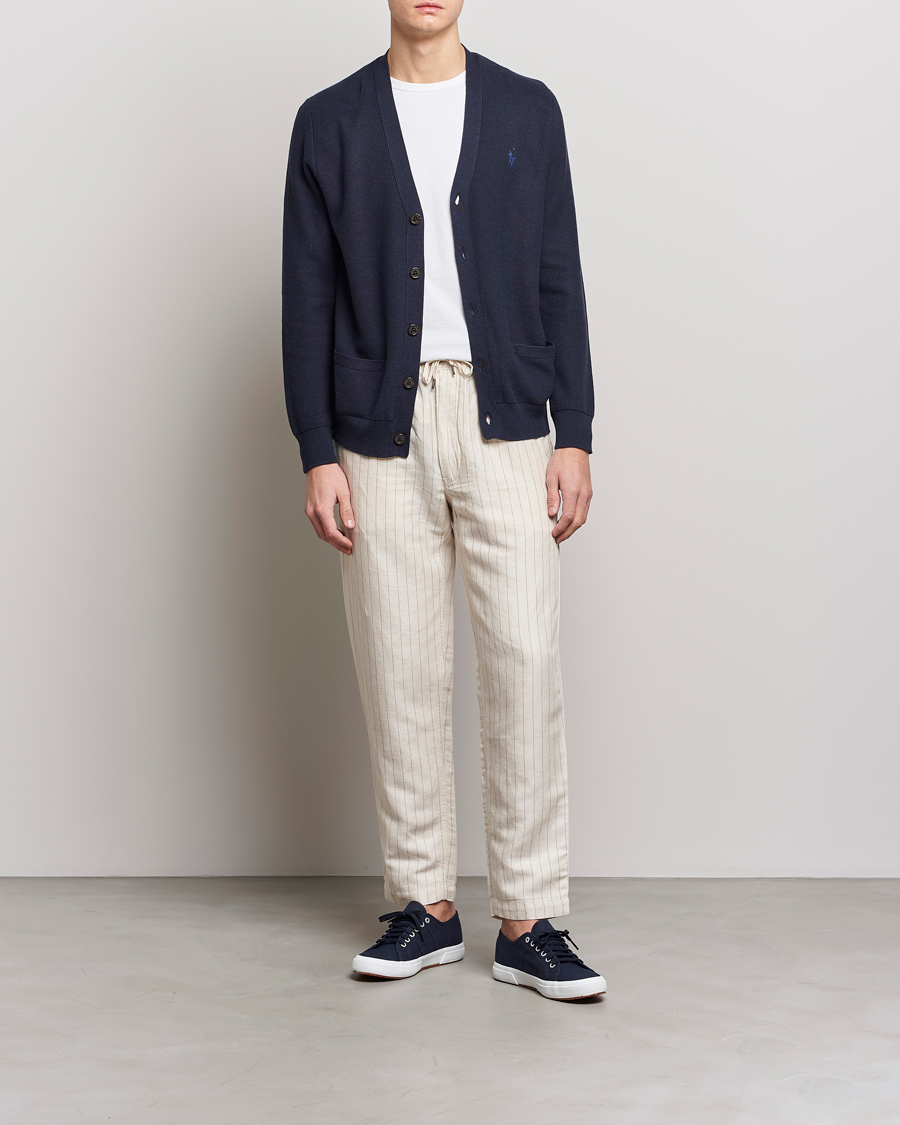 Hombres | Pantalones | Polo Ralph Lauren | Prepster Linen/Tencel Pinstripe Trousers Andover Cream