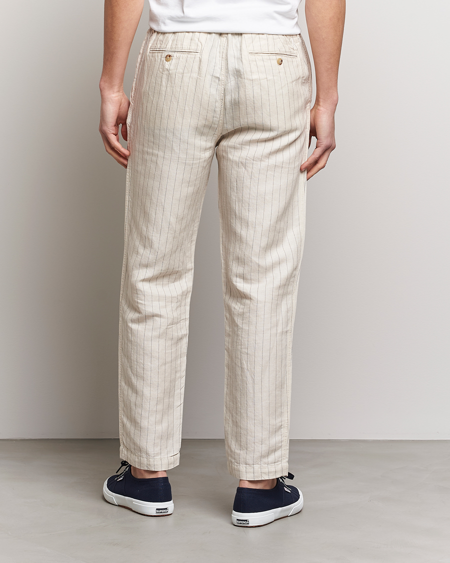 Hombres | Pantalones | Polo Ralph Lauren | Prepster Linen/Tencel Pinstripe Trousers Andover Cream