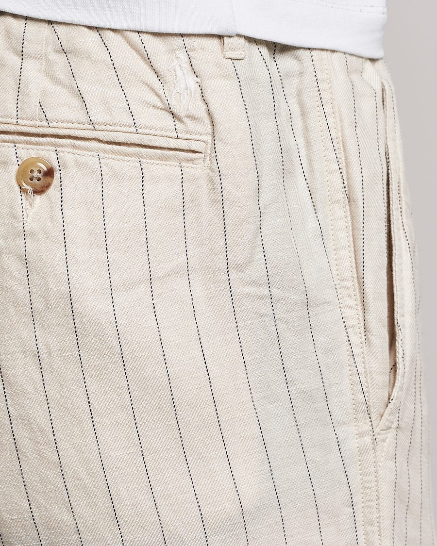 Hombres | Pantalones | Polo Ralph Lauren | Prepster Linen/Tencel Pinstripe Trousers Andover Cream