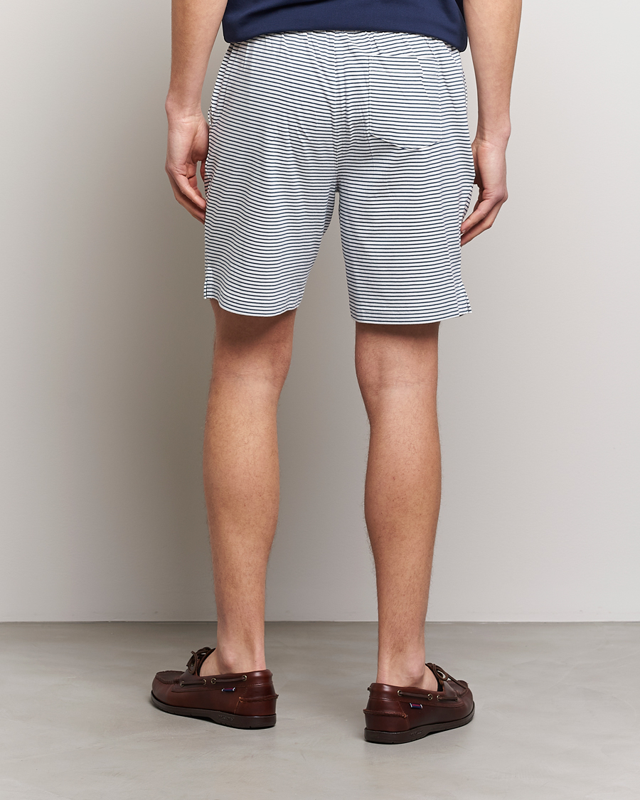 Hombres | Pantalones cortos | Polo Ralph Lauren | Brused Spa Jersey Striped Sweatshorts White/Blue