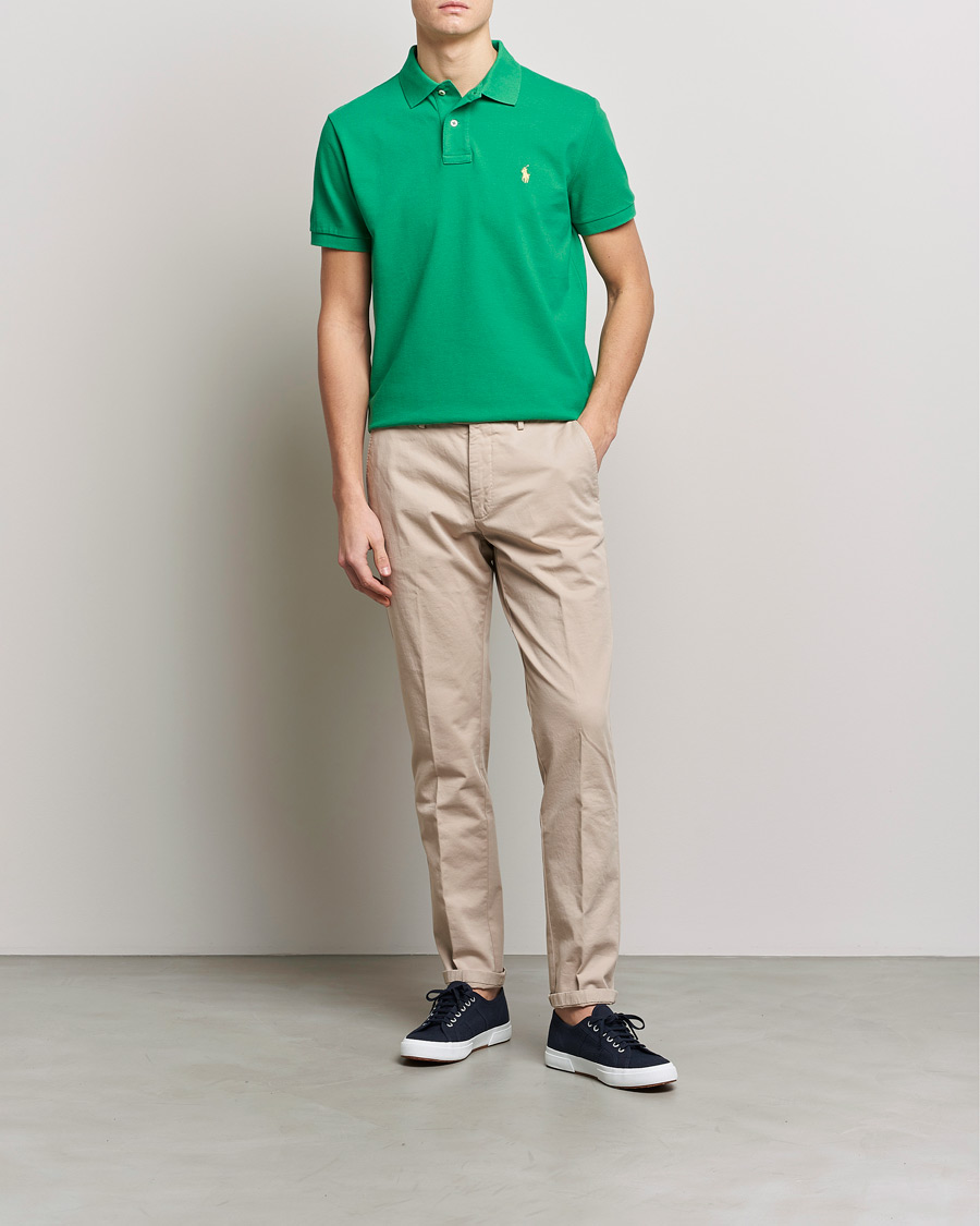 Hombres | Polos | Polo Ralph Lauren | Custom Slim Fit Polo Optic Green