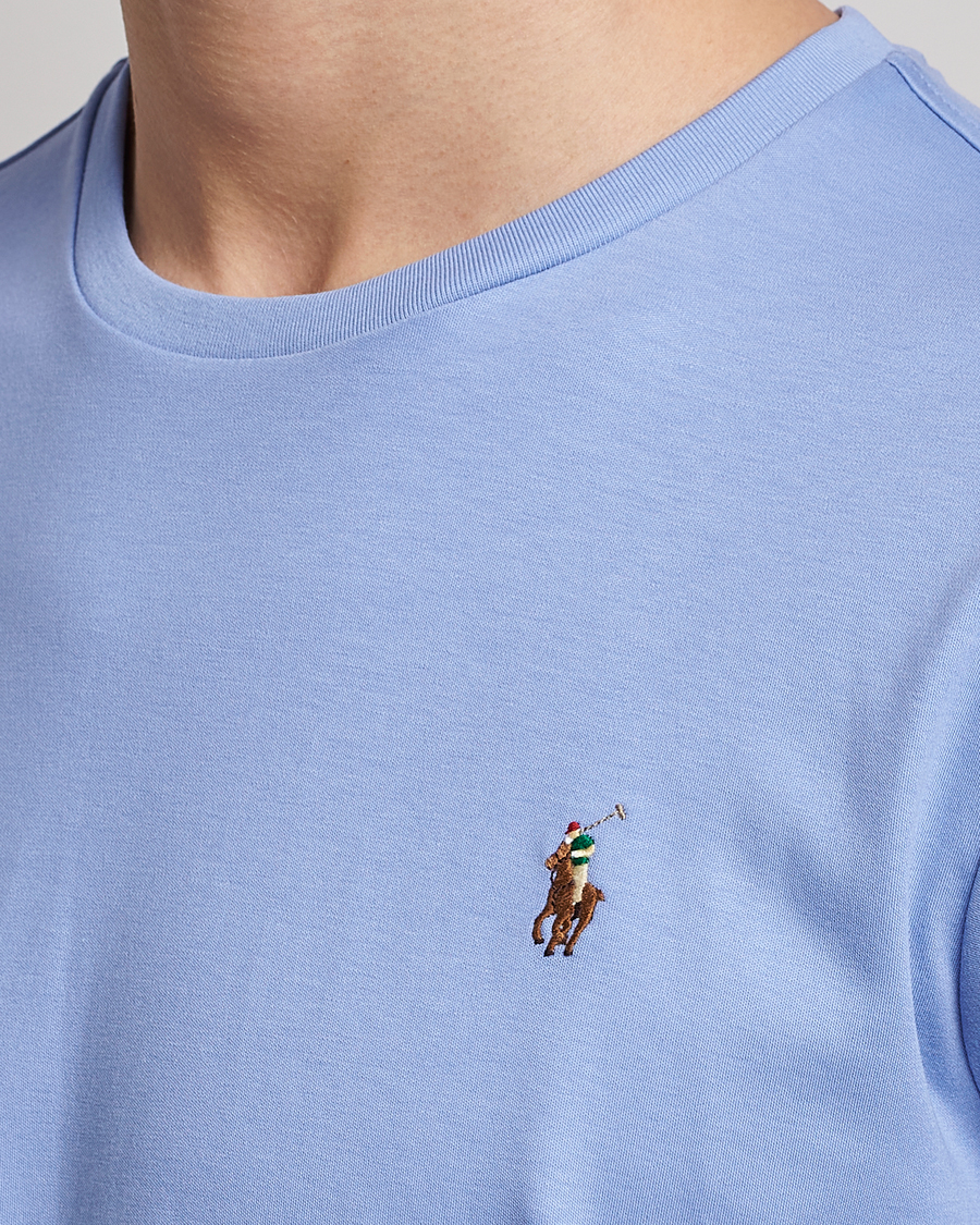 Hombres | Camisetas | Polo Ralph Lauren | Luxury Pima Cotton Crew Neck T-Shirt Lafayette Blue