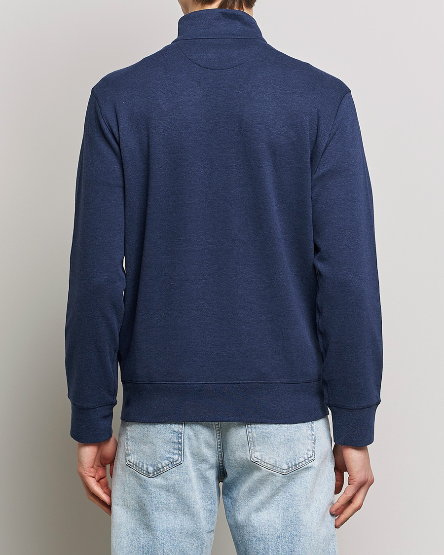 Hombres | Jerséis y prendas de punto | Polo Ralph Lauren | Double Knit Half-Zip Sweater Spring Navy Heather