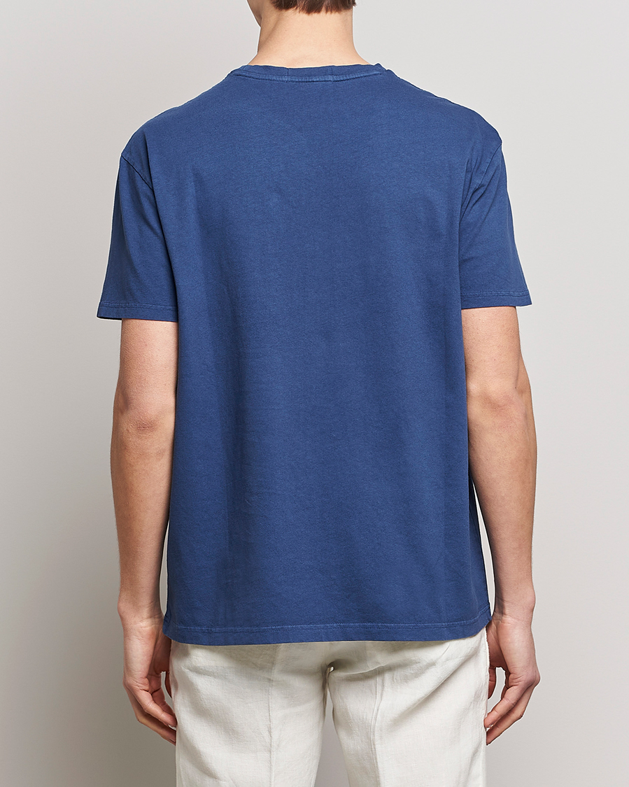 Hombres | Camisetas | Polo Ralph Lauren | Cotton/Linen Crew Neck T-Shirt Light Navy