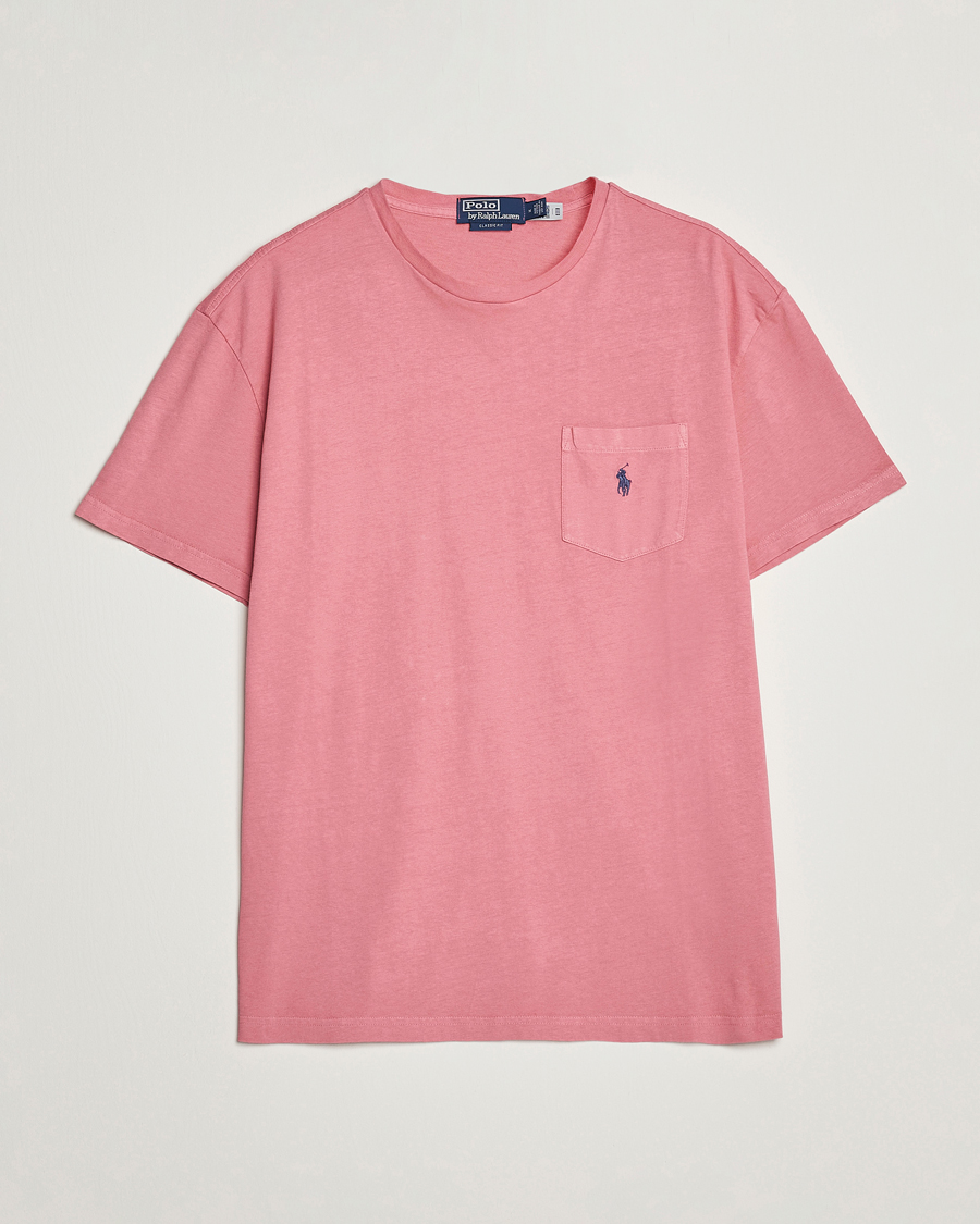 Hombres | Camisetas | Polo Ralph Lauren | Cotton/Linen Crew Neck T-Shirt Desert Rose
