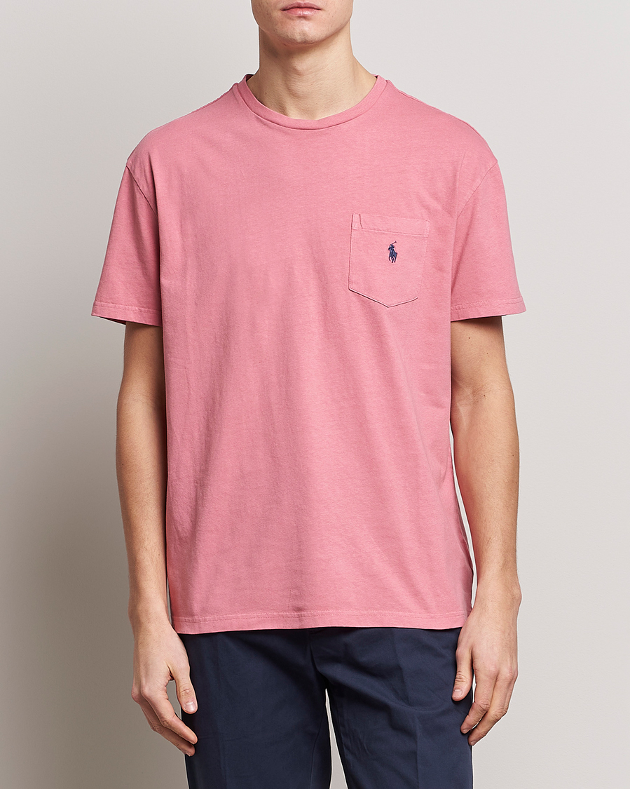 Hombres | Camisetas | Polo Ralph Lauren | Cotton/Linen Crew Neck T-Shirt Desert Rose