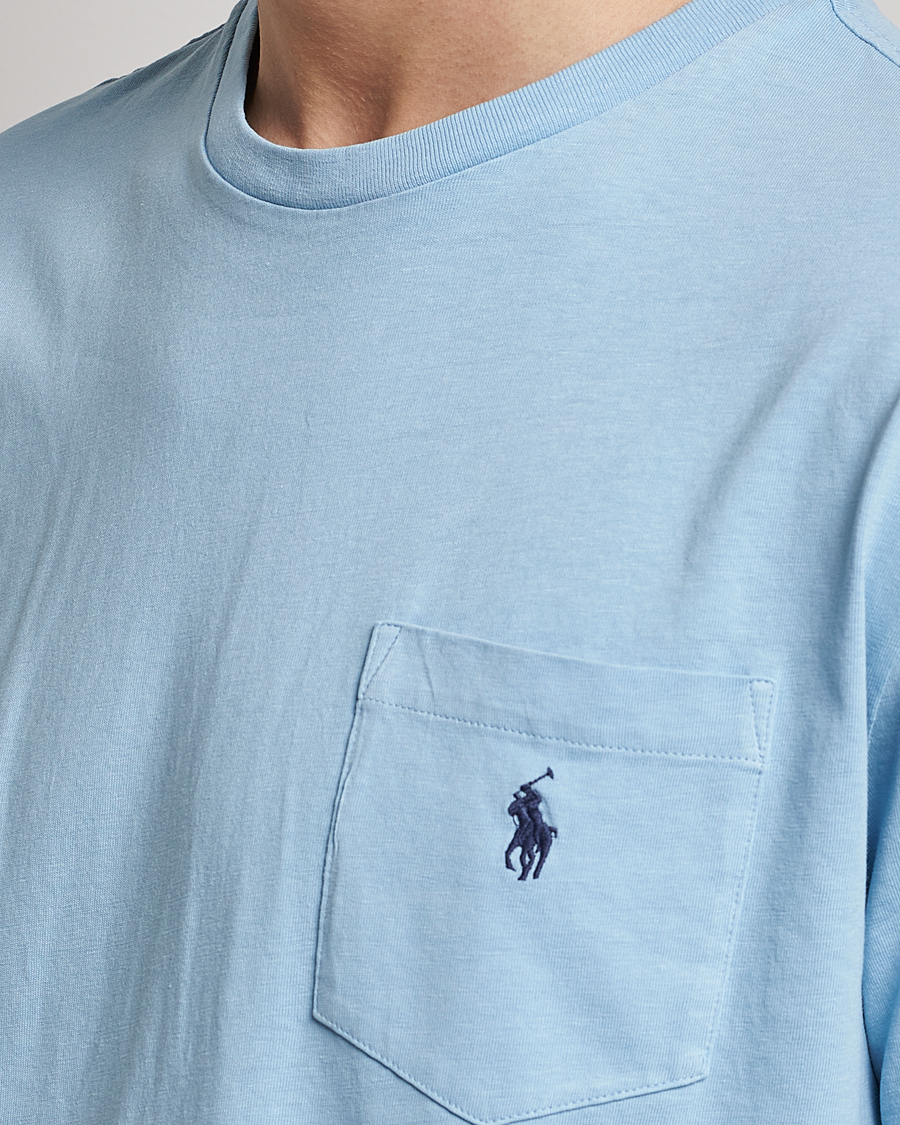Hombres | Camisetas | Polo Ralph Lauren | Cotton/Linen Crew Neck T-Shirt Powder Blue