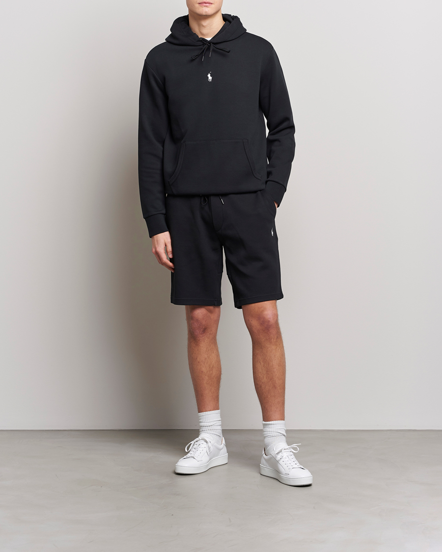 Hombres | Jerséis y prendas de punto | Polo Ralph Lauren | Double Knit Center Logo Hoodie Black