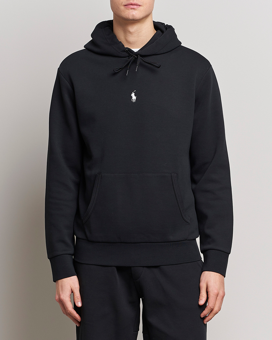 Hombres | Jerséis y prendas de punto | Polo Ralph Lauren | Double Knit Center Logo Hoodie Black