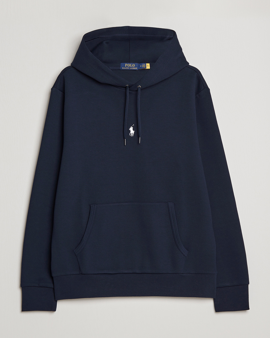 Hombres | Jerséis y prendas de punto | Polo Ralph Lauren | Double Knit Center Logo Hoodie Aviator Navy