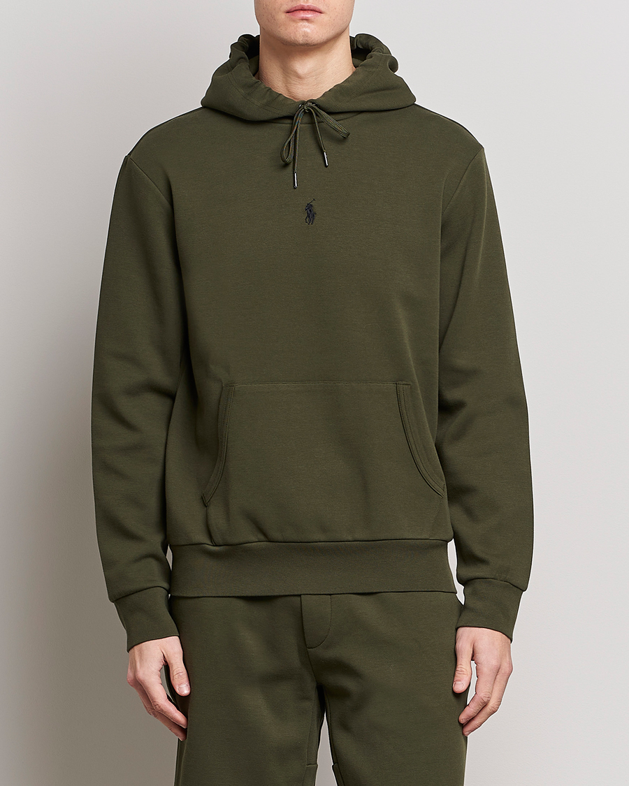 Hombres | Jerséis y prendas de punto | Polo Ralph Lauren | Double Knit Center Logo Hoodie Company Olive