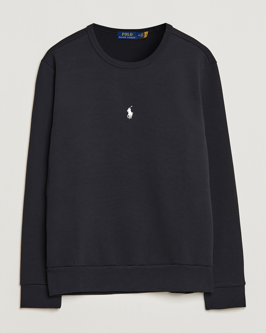 Hombres | Jerséis y prendas de punto | Polo Ralph Lauren | Double Knit Center Logo Sweatshirt Black