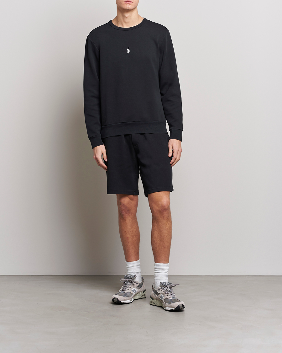 Hombres | Jerséis y prendas de punto | Polo Ralph Lauren | Double Knit Center Logo Sweatshirt Black