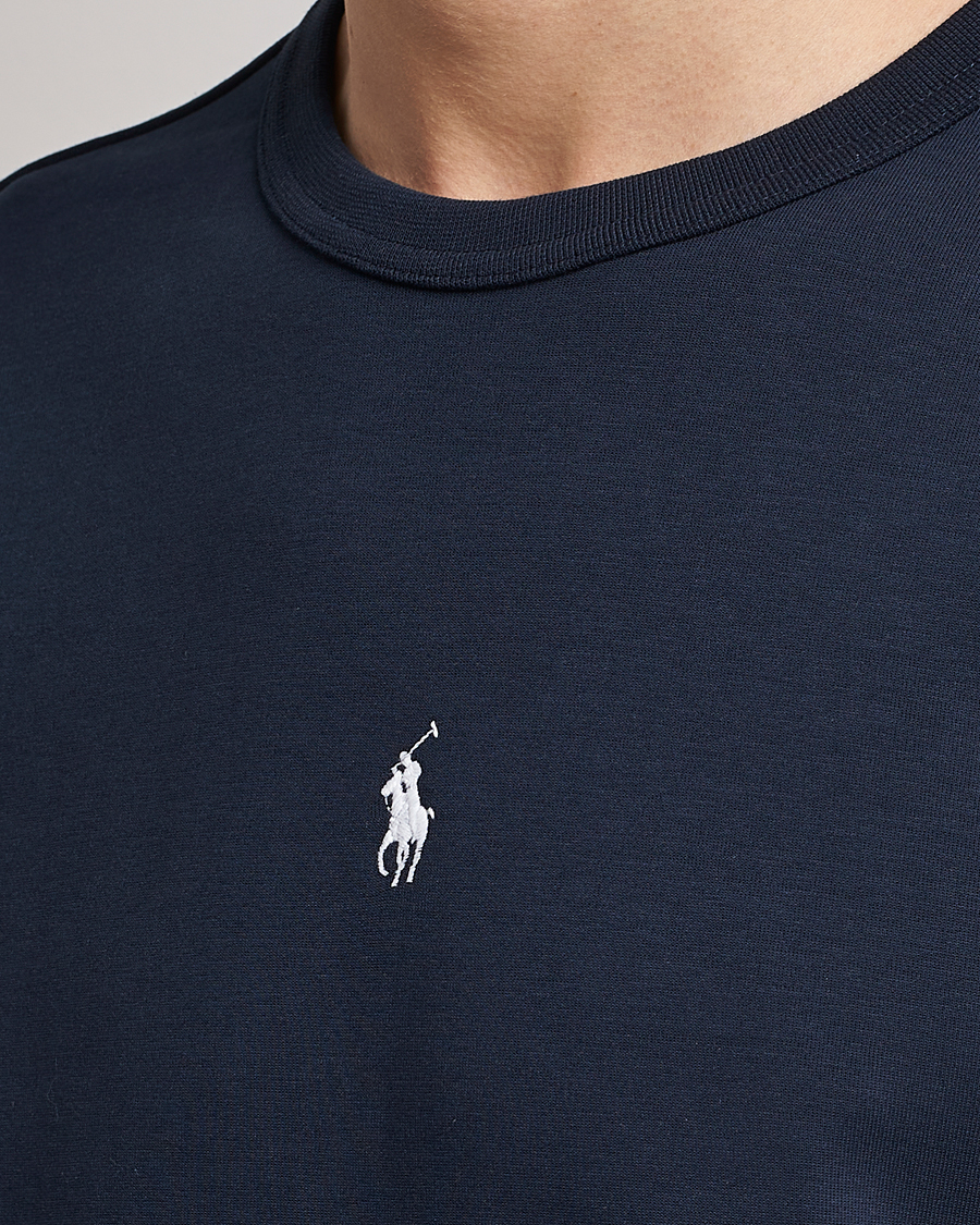 Hombres | Jerséis y prendas de punto | Polo Ralph Lauren | Double Knit Center Logo Sweatshirt Aviator Navy