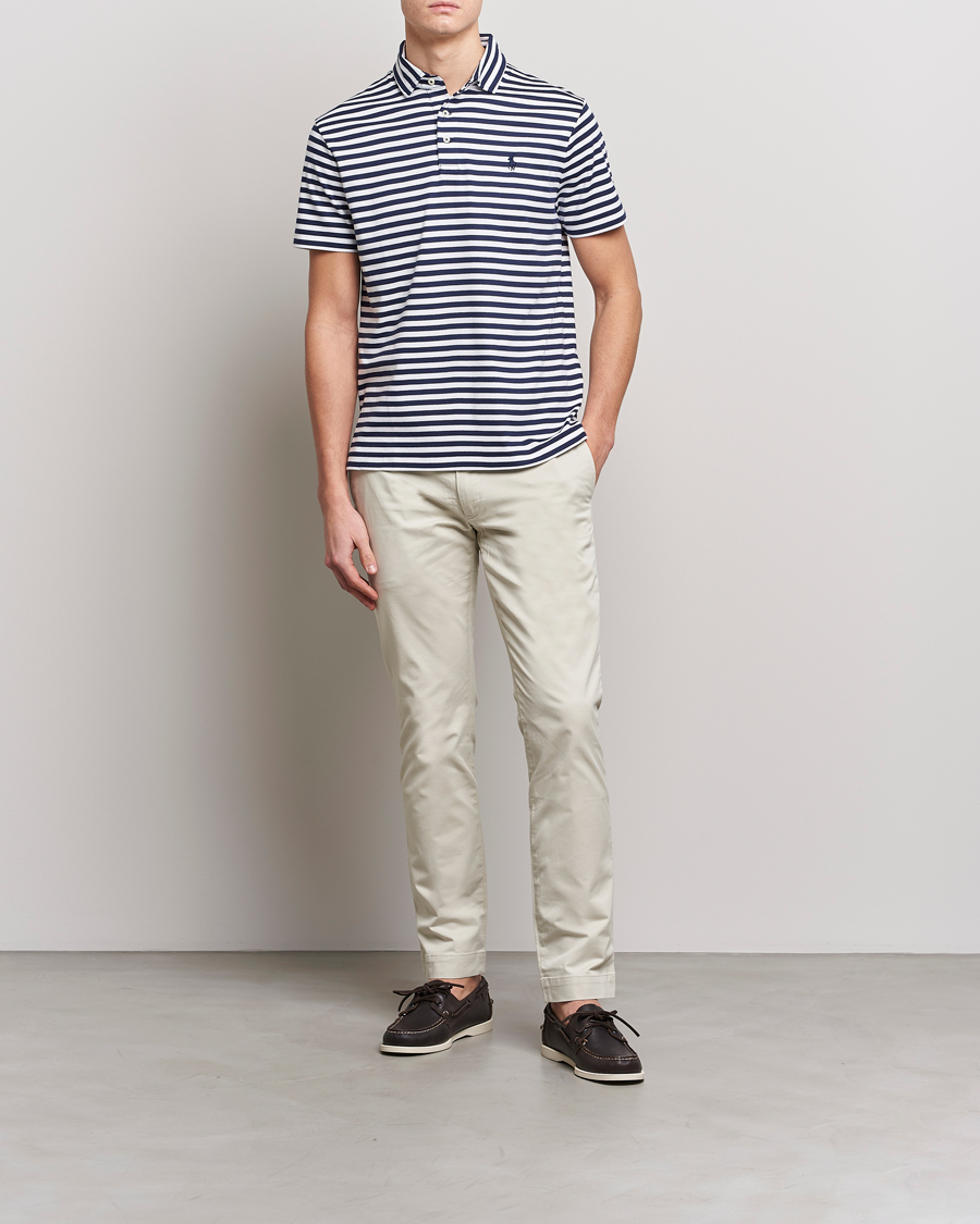 Hombres | Polos | Polo Ralph Lauren | Pima Cotton Striped Polo Navy/White