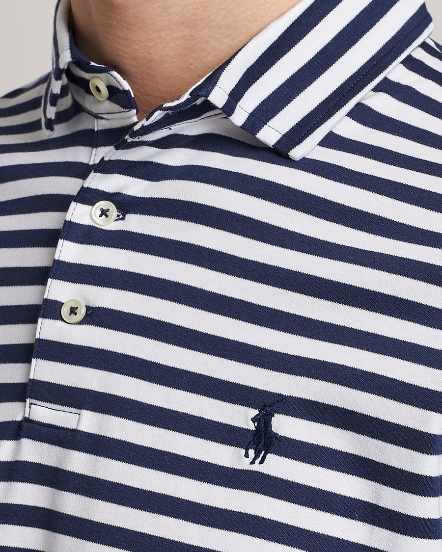 Hombres | Polos | Polo Ralph Lauren | Pima Cotton Striped Polo Navy/White