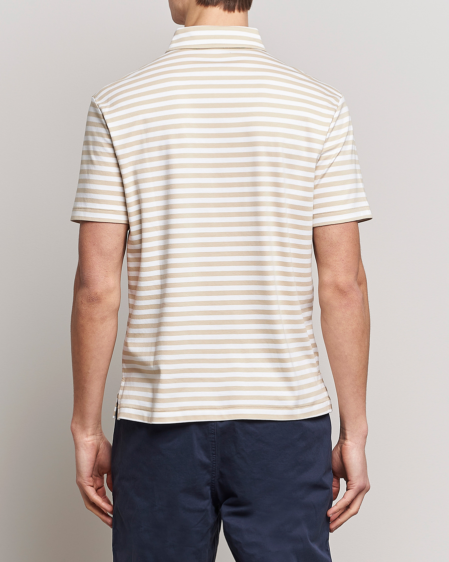 Hombres | Polos | Polo Ralph Lauren | Luxury Pima Cotton Striped Polo Beige/White