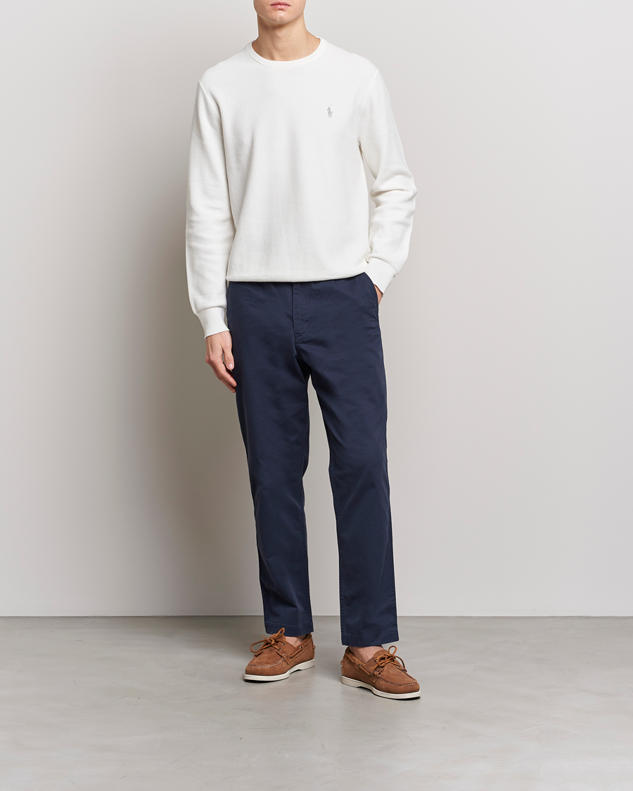 Hombres | Jerséis y prendas de punto | Polo Ralph Lauren | Textured Crew Neck Sweater Deckwash White