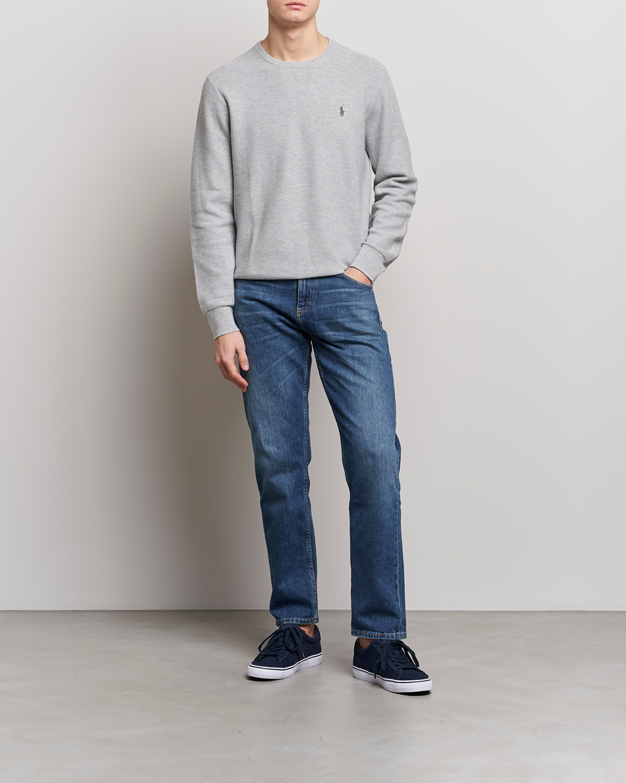 Hombres | Jerséis y prendas de punto | Polo Ralph Lauren | Textured Crew Neck Sweater Andover Heather