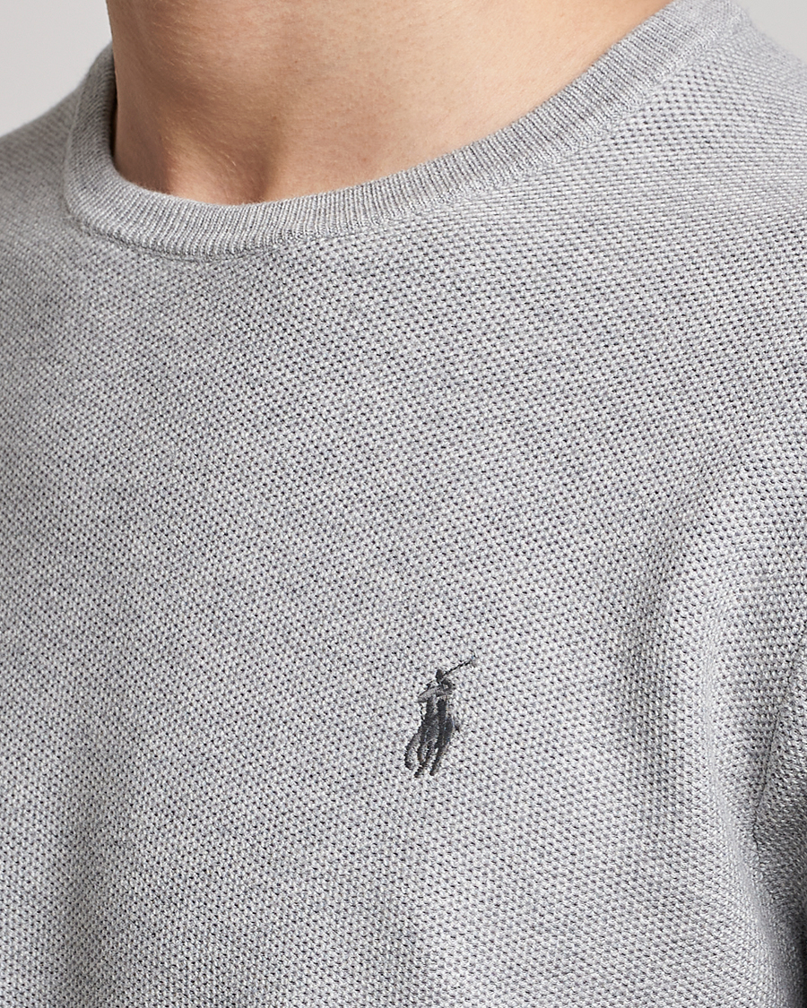 Hombres | Jerséis y prendas de punto | Polo Ralph Lauren | Textured Crew Neck Sweater Andover Heather