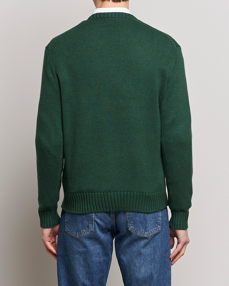 Hombres | Jerséis y prendas de punto | Polo Ralph Lauren | Knitted Crew Neck Bear Sweater New Forest Heather