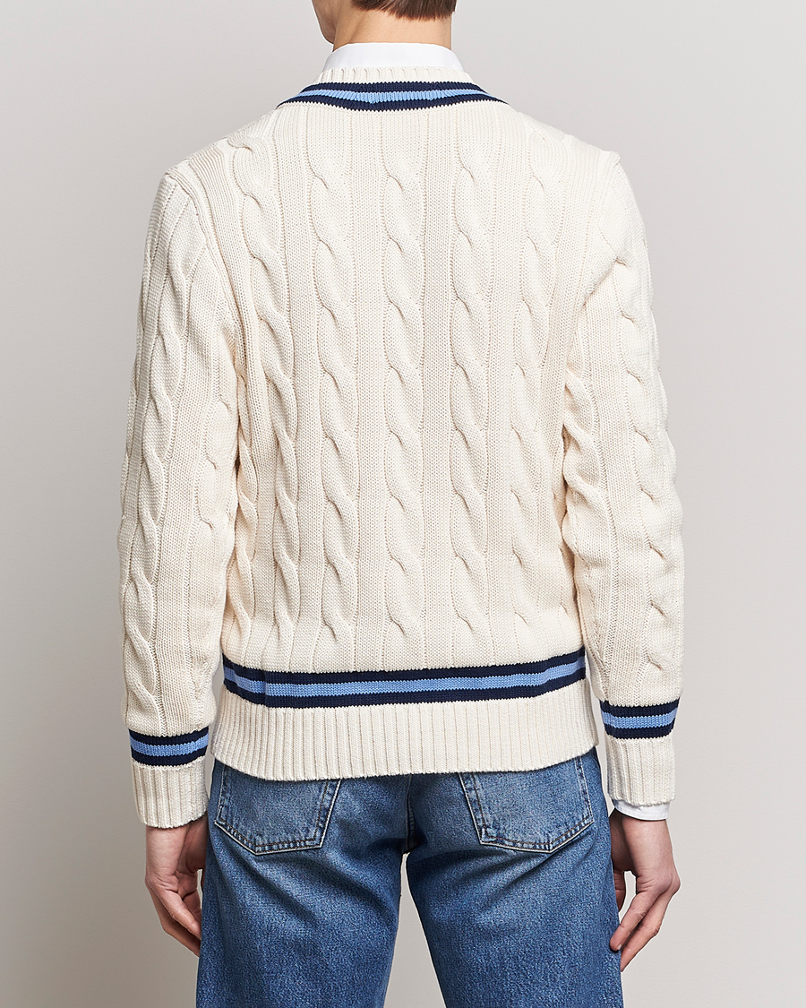 Hombres | Jerséis y prendas de punto | Polo Ralph Lauren | Cricket Sweater Cream/Navy Stripe