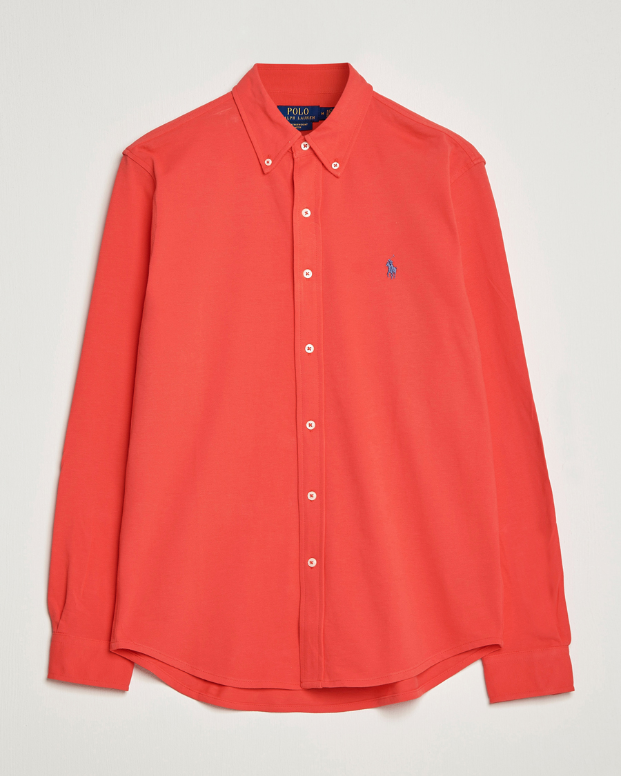 Hombres | Camisas | Polo Ralph Lauren | Featherweight Mesh Shirt Red Reef