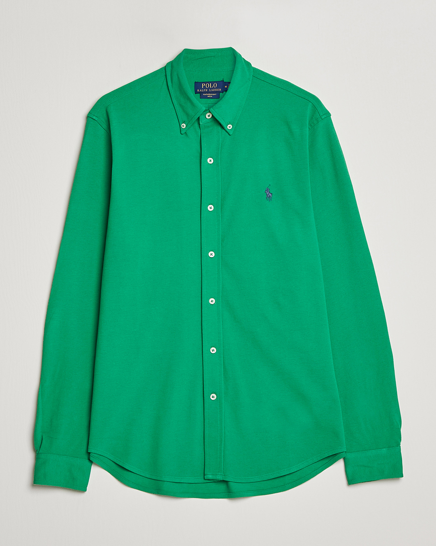 Hombres | Camisas | Polo Ralph Lauren | Featherweight Mesh Shirt Optic Green