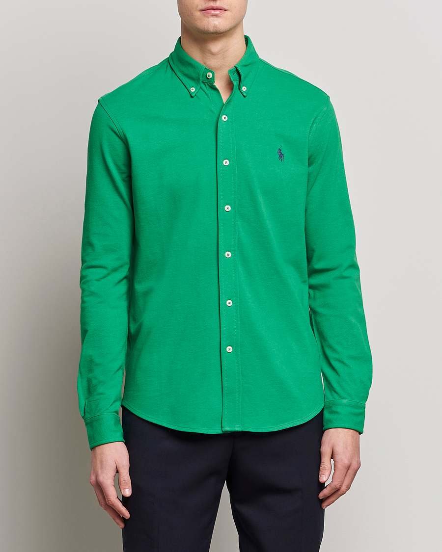 Hombres | Camisas | Polo Ralph Lauren | Featherweight Mesh Shirt Optic Green