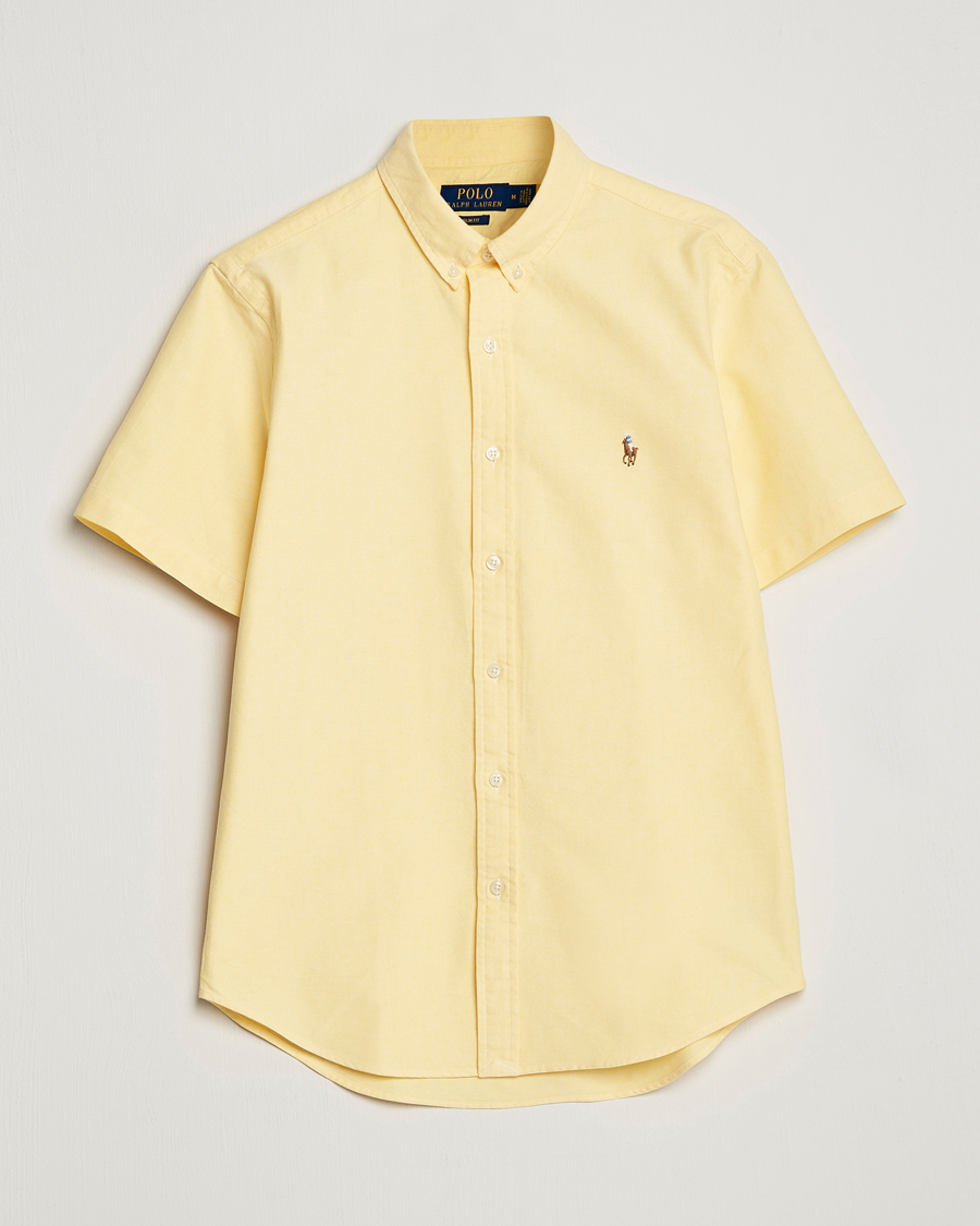 Hombres | Camisas | Polo Ralph Lauren | Slim Fit Oxford Short Sleeve Shirt Yellow