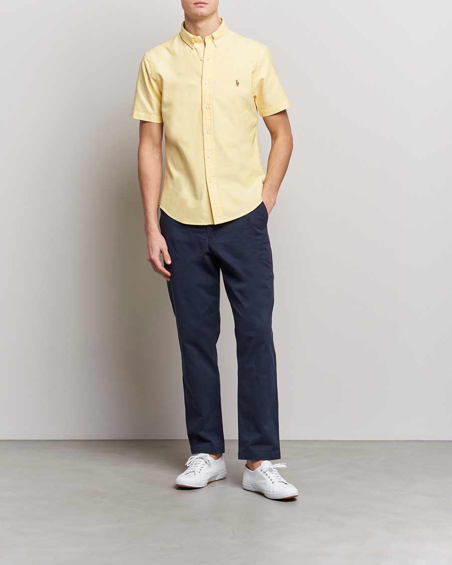 Hombres | Camisas | Polo Ralph Lauren | Slim Fit Oxford Short Sleeve Shirt Yellow
